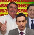 Bolsonaro entre Cristiana Lôbo, César Tralli e Gerson Camarotti: o presidente tem sido duramente criticado pelos comentaristas da GloboNews  Foto: Foto de Jair Bolsonaro: Isac Soares / Presidência da República / Fotomontagem: Blog Sala de TV 