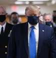 Donald Trump durante visita a hospital militar nos EUA  Foto: EPA / Ansa
