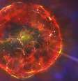 Astrônomos acreditam que estrela passou por uma supernova 'parcial'  Foto: Universidade de Warwick / Mark Garlick / BBC News Brasil