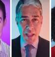 Renata Vasconcellos, William Bonner e Maju Coutinho na campanha: reforço à liderança do canal entre as TVs brasileiras  Foto: Reprodução
