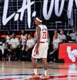 Lou Williams, do Clippers, durante partida da NBA, na Disney  Foto: Divulgação/Los Angeles Clippers / Estadão