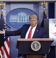 Donald Trump durante coletiva de imprensa na Casa Branca, em 23 de julho  Foto: EPA / Ansa