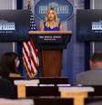 Kayleigh McEnany, secretária de Imprensa da Casa Branca, durante briefing em Washington 
24/07/2020
REUTERS/Leah Millis  Foto: Reuters