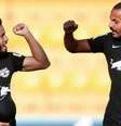 Morato (à esquerda) marcou o primeiro gol do Bragantino contra o Botafogo de Ribeirão Preto  Foto: Twitter Oficial / Bragantino / Estadão