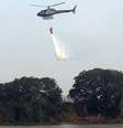 Aeronaves do Exército e da FAB reforçam o combate aos incêndios que atingem a região de Corumbá, no Pantanal do Mato Grosso do Sul  Foto: Governo do MS/Divulgação / Estadão