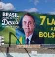 Outdoor em apoio ao presidente Jair Bolsonaro colocado na cidade de Sete Lagoas, Minas Gerais  Foto: Arquivo pessoal/Divulgação / Estadão Conteúdo