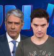 William Bonner e Felipe Neto estão entre os famosos mais ameaçados na internet  Foto: Reprodução