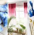 Ambientes decorados com tie dye  Foto: Reprodução/Pinterest / Alto Astral