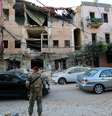 Explosão em zona portuária causou destruição em Beirute, capital do Líbano  Foto: Aziz Taher / Reuters