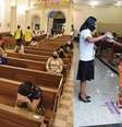 Missas voltaram a ter presença de público, mas lotação incompleta e distanciamento, em Goiânia (GO)  Foto: Arquidiocese de Goiânia / Divulgação / Estadão Conteúdo