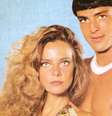 Aritana (Carlos Alberto Riccelli) e Estela (Bruna Lombardi), o casal protagonista da novela: uma história de amor bela e exótica  Foto: Reprodução