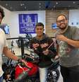 Douglas Nascimento, o motoboy Matheus Pires e o humorista Matheus Ceará  Foto: Reprodução Instagram/ @matheuspiresdd / Estadão Conteúdo