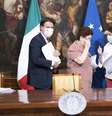 Premiê Giuseppe Conte apresenta decreto com medidas de combate à pandemia de coronavírus  Foto: ANSA / Ansa - Brasil