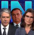 Cobranças de William Bonner e Renata Vasconcellos a Bolsonaro repercutiram nas redes sociais e geraram manchetes na imprensa  Foto: Reprodução