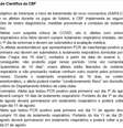 Trecho das novas recomendações da CBF sobre o coronavírus  Foto: Reprodução / Estadão Conteúdo