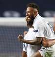 Neymar comemorou muito a vitória de virada sobre a Atalanta na Liga dos Campeões  Foto: Reuters