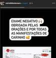Primeira-dama postou o novo exame com resultado 'não detectado' para o novo coronavírus.   Foto: Instagram/@michellebolsonaro/Reprodução / Estadão