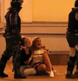 Manifestantes disseram ter sido espancadas por policiais  Foto: BBC News Brasil