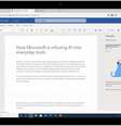 A função de gravação e transcrição deve chegar para a versão desktop de Windows e Macs, da Apple, até o final deste ano  Foto: Microsoft/Reprodução / Estadão