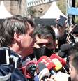 Bolsonaro na cerimônia de retomada do Alto-forno 1 da Usina de Ipatinga/Usiminas  Foto: Marcos Corrêa/PR