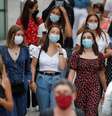Pessoas usam máscaras de proteção em Nantes, na França
24/08/2020 REUTERS/Stephane Mahe  Foto: Reuters