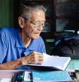 Hajime Yamad chegou à região com a primeira leva de imigrantes japoneses, em 1929, aos 16 anos  Foto: Sarita Reed / BBC News Brasil