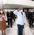 Segundo organizadores, representantes do movimento Brasil Vencendo a Covid de todos os Estados estiveram em Brasília  Foto: Marcos Corrêa/Presidência da República / BBC News Brasil