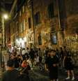 Vida noturna em Trastevere, bairro boêmio de Roma  Foto: ANSA / Ansa - Brasil