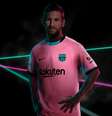 Messi com o novo uniforme do Barcelona  Foto: Reprodução