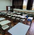 Vista da Escola Estadual João Turim em Curitiba (PR), nesta quarta-feira (19). O governo do Paraná e prefeitos do estado, discutem protocolo de retorno às aulas em uma reunião na terça (18). O foco da reunião foi a aplicação das medidas sanitárias em cada região. O retorno ainda não tem data definida e só acontecerá com avaliação da Secretaria da Saúde.   Foto: Eduardo Matysiak / Futura Press