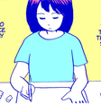 "Mas através do mangá que eu tanto amo ... quero apresentar a vocês o meu mundo.": Eriko Kobayashi discute sua experiência de sobreviver ao suicídio para mostrar às pessoas que há uma saída  Foto: Torico / BBC News Brasil