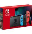 Console será vendido em duas opções de cores: tradicional (vermelho e azul) e cinza escuro  Foto: Divulgação / Nintendo
