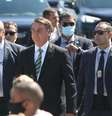 O presidente Jair Bolsonaro participa da Solenidade do Dia da Pátria realizada no Palácio do Alvorada em Brasília (DF), nesta segunda-feira (7). O evento foi restrito a convidados e imprensa, devido à pandemia da Covid-19, para evitar aglomerações. Porém apoiadores do presidente compareceram ao local.  Foto: Frederico Brasil / Futura Press