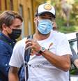 Luis Suárez chega à Universidade para Estrangeiros de Perúgia para exame de italiano, em 17 de setembro  Foto: ANSA / Ansa