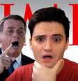 Felipe Neto entrou para a seleta lista dos 100 mais influentes da ‘Time’, onde o presidente Jair Bolsonaro também está citado   Foto: Fotomontagem: Blog Sala de TV 