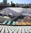 Hospital de campanha para covid-19 está localizado no Complexo Esportivo do Ibirapuera  Foto: Governo do Estado de São Paulo/Divulgação / Estadão Conteúdo