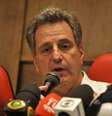 Rodolfo Landim adota posição independente do Flamengo em assuntos de interesse de todos os clubes da elite nacional  Foto: Divulgação/Flamengo / Estadão Conteúdo