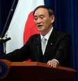 Primeiro-ministro do Japão, Yoshihide Suga, durante entrevista coletiva em Tóquio
16/09/2020 Carl Court/Pool via REUTERS  Foto: Reuters