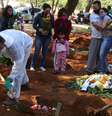 Enterro no cemitério da Vila Formosa, em São Paulo (SP), em meio à pandemia de coronavírus 
06/08/2020
REUTERS/Amanda Perobelli  Foto: Reuters