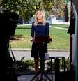 Secretária de imprensa da Casa Branca, Kayleigh McEnany, fala com jornalistas em Washington após presidente Donald Trump ter teste positivo para Covid-19
02/10/2020 REUTERS/Joshua Roberts  Foto: Reuters