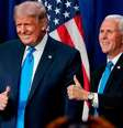 A chapa de Donald Trump e Mike Pence foi confirmada pelo Partido Republicano em agosto  Foto: Getty Images / BBC News Brasil