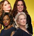 Acima, Sofia Vergara e Melissa McCarthy; abaixo, Viola Davis e Meryl Streep: atrizes engajadas contra os preconceitos de Hollywood  Foto: Reprodução
