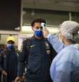 A Seleção Brasileira desembarcou em Lima ontem à noite para enfrentar o Peru  Foto: Lucas Figueiredo/CBF / Site da CBF