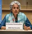 Cientista-chefe da OMS, Soumya Swaminathan 
03/07/2020
Fabrice Coffrini/Pool via REUTERS  Foto: Reuters