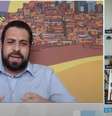Guilherme Boulos, do PSOL, participa de sabatina do Estadão com os candidatos das eleições 2020 de São Paulo  Foto: Reprodução / Estadão Conteúdo