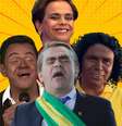 Antes de fazer ‘blackface’ do sambista Luiz Carlos, Carioca já havia se ‘enegrecido’ para viver o ex-jogador Ronaldinho Gaúcho; sua atuação como Bolsonaro é impagável e merece ser dissociada de militância política  ...  Foto: Reproduções