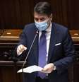 Primeiro-ministro Giuseppe Conte em discurso na Câmara dos Deputados da Itália  Foto: ANSA / Ansa - Brasil