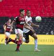 Pedro fez o gol do Flamengo, que foi goleado pelo São Paulo por 4 x 1  Foto: Alexandre Vidal/Flamengo / Site do Flamengo