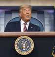 United States President Donald Trump holds a briefing at the White House  Foto: EPA / Ansa - Brasil