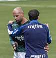 Abel Ferreira e Felipe Melo   Foto: Anderson Lira/FramePhoto / Gazeta Press